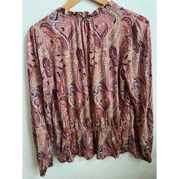 NWT Stitch Fix abstract print pink loose fitting top size medium - Picture 7 of 7